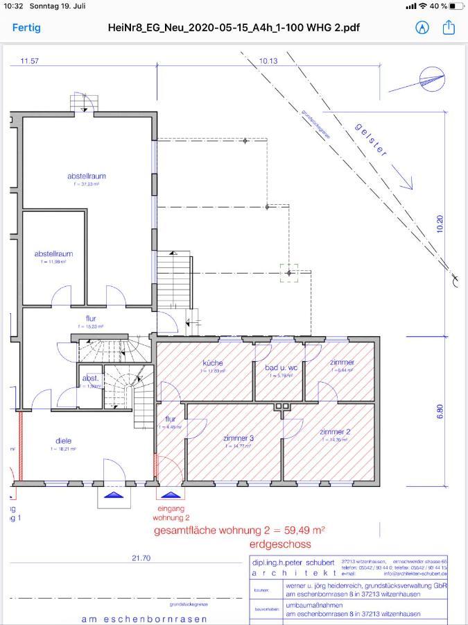 Premium Ferienwohnung Sonnenaufgang 维岑豪森 外观 照片